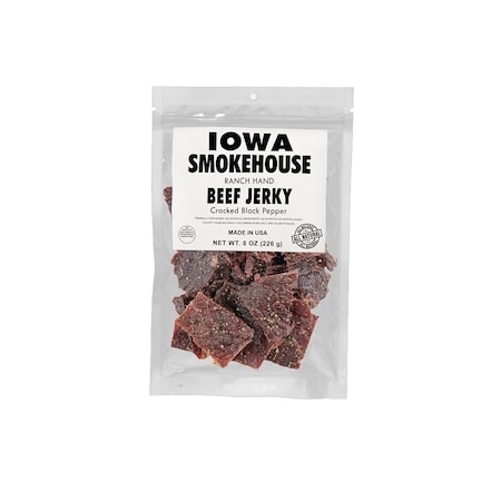 Iowa Smokehouse/Preferred Wholesale JERKY BEEF CRACKED PEPPER 8OZ IS-RH8JP