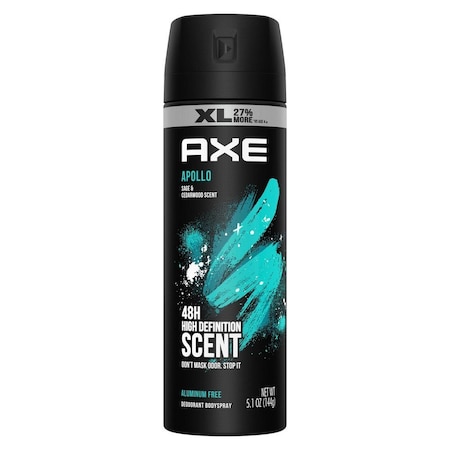 Axe Apollo XL Sage and Cedarwood Deodorant Body Spray for Men, 5.1 Ounce, 12PK 68918055