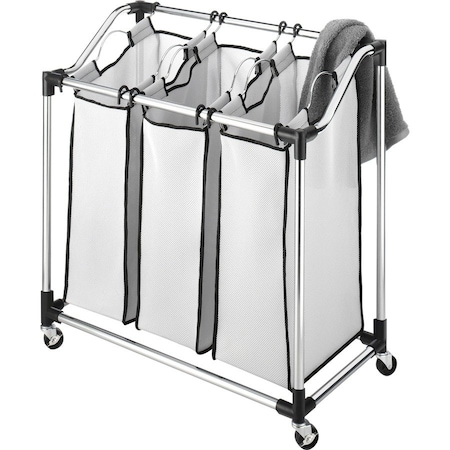 Whitmor Gray Duramesh Nylon Laundry Sorter 6862-3260