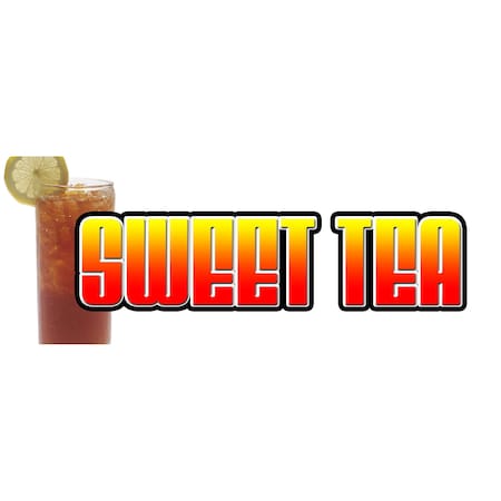 Signmission SWEET TEA DECAL sticker ice iced drink cart stand southern style supplies, D-24 Sweet Tea D-24 Sweet Tea