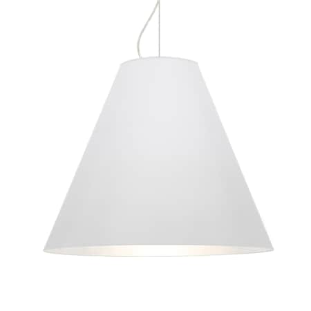 Besa Lighting Dylan Cable Pendant, White, Satin Nickel Finish, 1x30W LED 1KX-DYLANWH-LED-SN