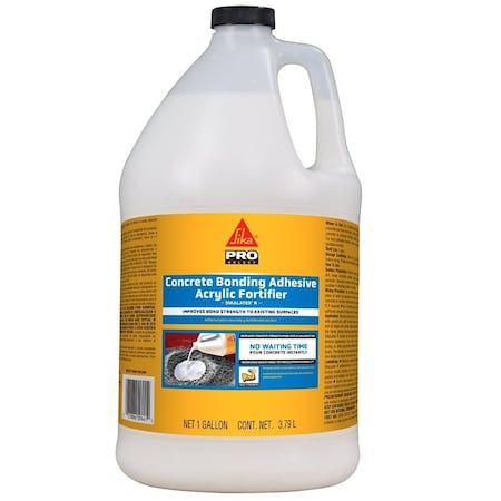Sika SIKA PRO SELECT Series Bonding Additive, Liquid, Milky White, 1 gal, Jug 187782