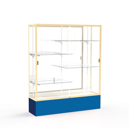 Ghent Spirit Floor Display Case 60x72x16, Mirror, Champange 375MB-GD-RY