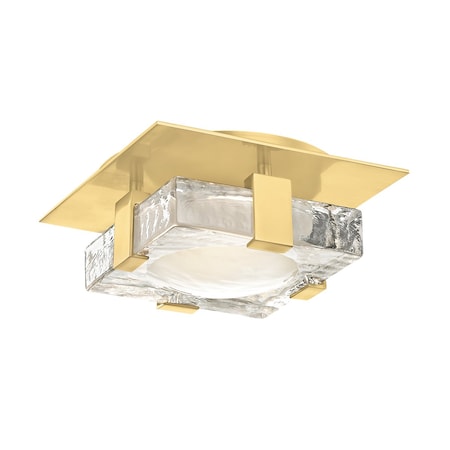Hudson Valley Lighting Bourne 1 Light Semi Flush 8 In. Aged Brass 9808-AGB