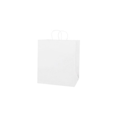Bubblefast 200-14 1/2 x 9 x 16 1/4'' White Paper Shopping Bags, 200PK BFBGS107W