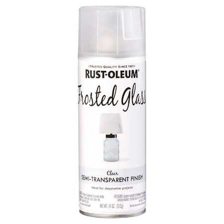Rust-Oleum Specialty Frosted Glass Spray Paint, Matte Clear, 11 oz Aerosol Can, 6PK 342600