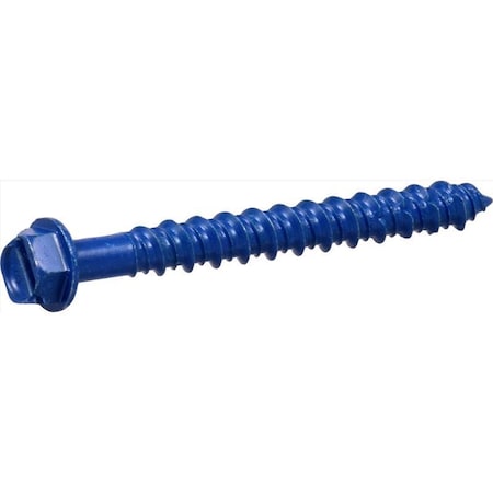 Hillman Tapper 1/4 in. D X 2.25 in. L Steel Hex Head Concrete Screw Anchor, 100PK 375295