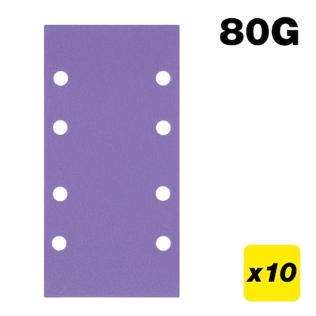 Trend Zirconium 1/3 Sheet Sanding Sheets, 80 Grit, Pack of 10, AB/THD/80Z, 10PK U*AB/THD/80Z