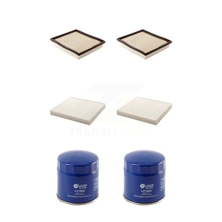 Pur 2x Air + 2x Cabin + 2x Engine Oil Filter 6 Total Kit For Chrysler Town & Country Dodge KFM-100748
