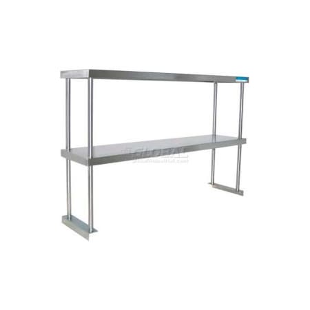 Bk Resources BK Resources Double Overshelf W/ 18 Ga 304 Stainless Steel, 48"W x 12"D BK-OSD-1248