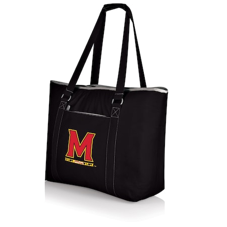 Picnic Time Family Of Brands NCAA Maryland Terrapins Tahoe XL Tote Cooler Bag - Soft Cooler Bag - Picnic Cooler, Black 598-00-175-314-0