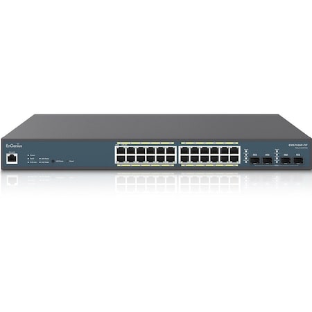 Engenius FIT MANAGED 24-PORT GIGABIT POE+ L2+ SWITCH WITH A 240W POE BUDGET, 4 SFP PORTS. SELECT CLOUD OR EWS7928P-FIT