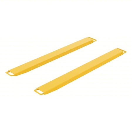 Vestil Fork Extension, Yellow, 4,000 lb, 5" W, PR FE-HS-5-63