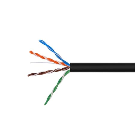 Zoro Select Data Cable, 1000 ft. L, Black Jacket 878