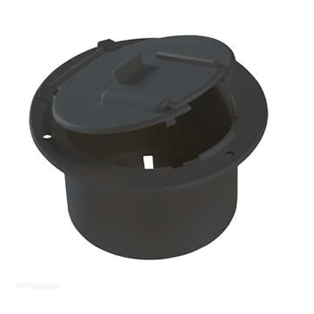 Overtime Low Profile Cable Hatch - Black - 4.6 x 2.6 in OV3560619