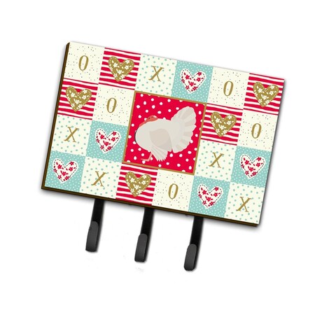 Carolines Treasures 6 x 2 x 9 in. White Holland Turkey Love Leash or Key Holder CK5410TH68