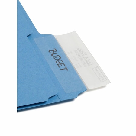 Smead Seal & View File Folder Label Protector, Clear Laminate, 3-1/2x1-11/16, 100PK 67600