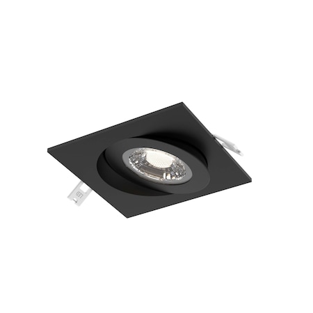 Dals Lighting Pivot 4'' Square 5CCT LED Recessed Gimbal in Black FGM4SQ-CC-BK