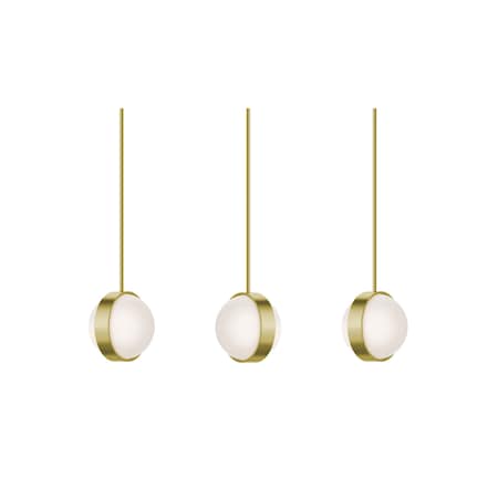 Afx Verona 3-Light Linear Pendant, 120V, 45W, 5 CCT, Light Brass VRNP09LAJUDLBLNR3