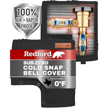 Redford Supply Co. 12"W x 13"H, Black - Bell Cover, Backflow Preventer Cover, Sprinkler Valve Covers for Outside B0BQ6W3MS1