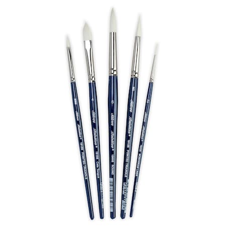 Silver Brush Bristlon Short Handle Variety Brushes, 5-Piece Set BR-1956