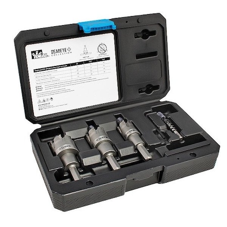 Ideal HoleCutterKit, 4pcs, Sizes:0.875"-1.375" 36-811