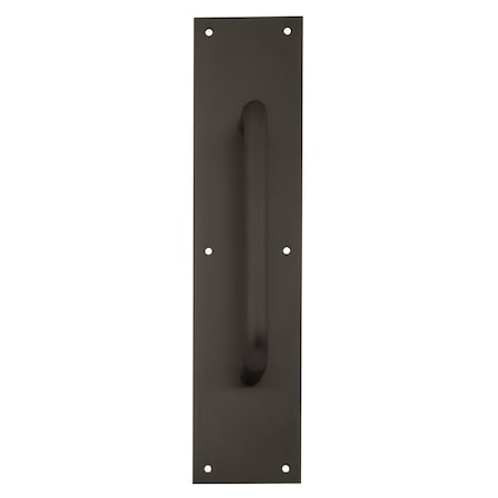 Ives Pull Plate, 8in CTC, 3/4in Diameter, 1-1/2in Clearance, 4in x 16in, Dark Bronze Finish 8302-8 695 4x16