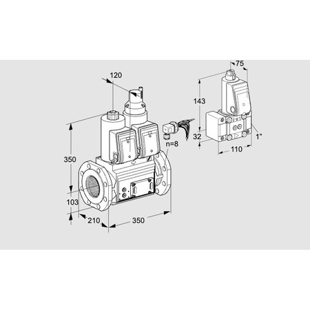 Honeywell Kromschroder VCS8100F05NLWRE/PPZ-/PPPP KS88205003