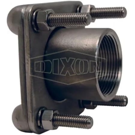 Dixon 1-1/2 in FNPT SS BOLTED BULKHEAD FTG 64253
