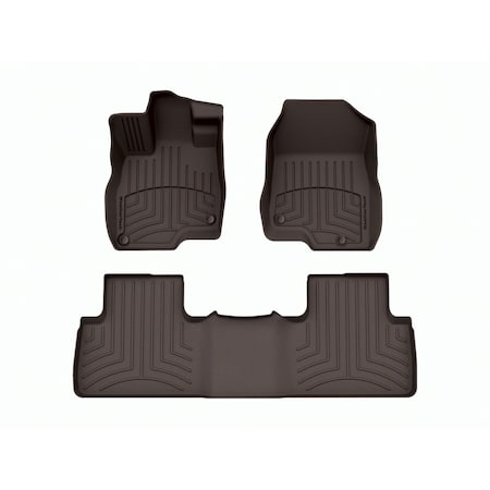 Weathertech Cocoa, Front and Rear FloorLiner HP 471469-1-2IM