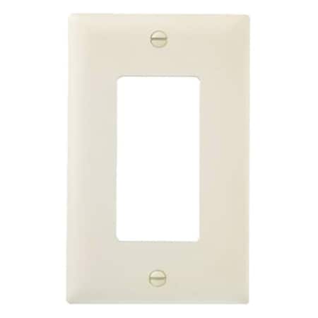 Legrand TradeMaster TP Wallplate, 4.6875 in L, 2.937 in W, 1 -Gang, Nylon, Light Almond, 10PK TP26LACP10