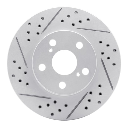 Dynamic Friction Co DFC Geoperformance Rotor - Drilled and Slotted 830-76087L
