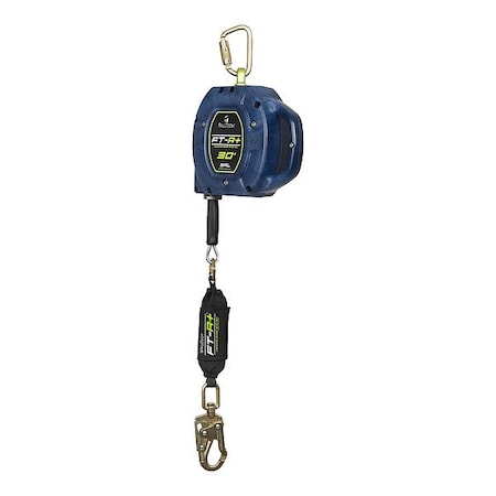Falltech FT-R+(TM) Self-Retracting Lifeline, Swivel Snap Hook, Steel, 1 Leg(s), 420 lb Weight Capacity 721730LER