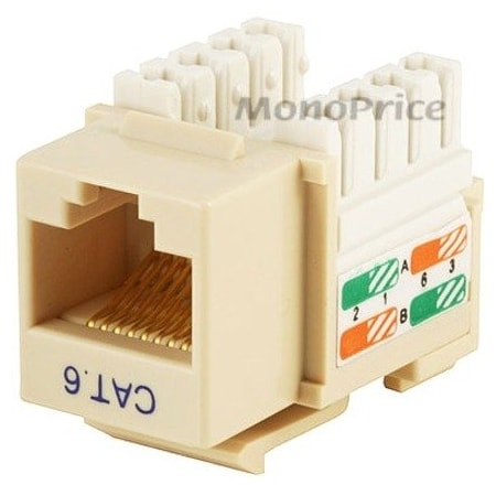 Monoprice Datacom Jack, Cat6, Punch Down, Beige 5381
