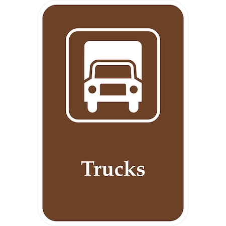 Lyle Trucks (with Graphic), 12x18, High Intensity Prismatic, White G-4321-HI_12x18