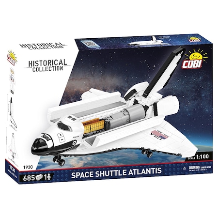 Cobi Space Shuttle Atlantis Block Set Black/White 685 pc COBI-1930