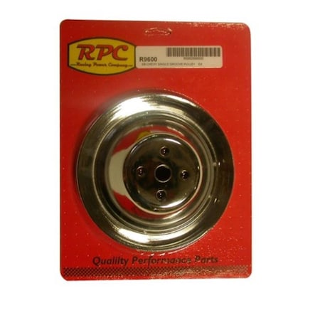 Racing Power R9600 283-350V Water Pump Pulley for 1959 Chevy 3B, Chrome RPC-R9600