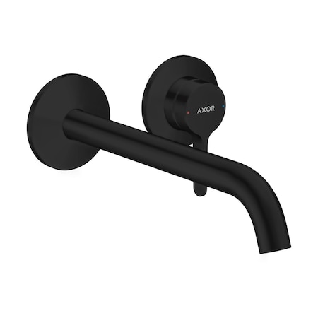 Axor One Wall-Mounted Single-Handle Faucet, 1.2 GPM in Matte Black 48120671