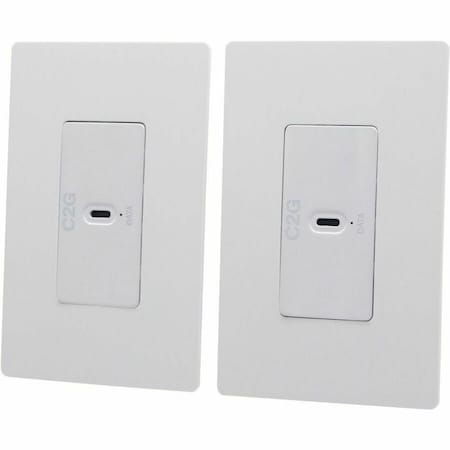 C2G 1-Port USB 3.2 Wall Plat to WP Extender C2G54268