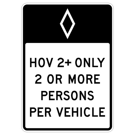 Sign Solutions Usa Traffic Sign, 30 in Width, Aluminum Sign, Vertical Rectangle DUS12HWT3042R3-10