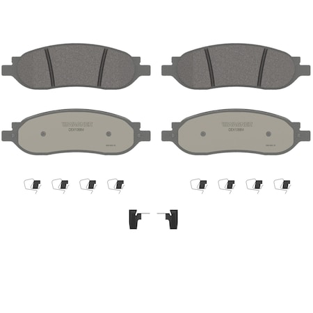 Wagner Brake OEX Rear Disc Brake Pad Set Premium Semi - Met,  OEX1068M