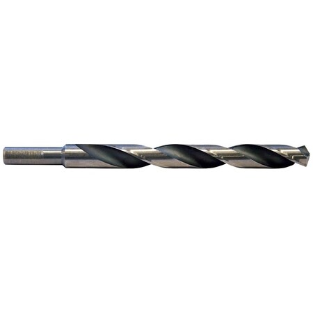 Vulcan Jobber Drill Bit, 15/32 in Dia, 5-3/4 in OAL, 3-Flat, Reduced Shank 289401OR