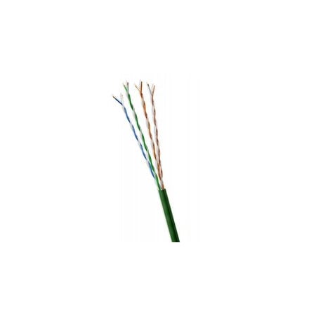 Cable Wholesale Bulk Slim Cat6 Green Ethernet Cable, 28AWG Stranded Copper, UTP, Spool, 1000 foot 10X8-851MH