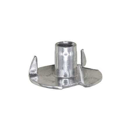 Auveco Tee Nuts #6-32 x 15/64in 3 Prong Round Base, 50PK 11328