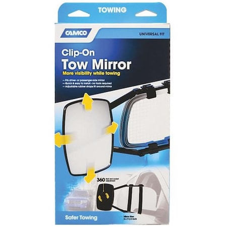 Camco ClampOn Towing Mirror C1W-25650