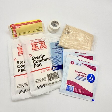 First Voice ANSI Class A First Aid Go Kit Replacement Pocket 1: Major Injury P1-ANSI-2021-CLASS-A