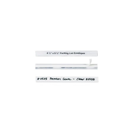 Bubblefast 1/2 x 6'' Hol-Dex Self-Adhesive Plastic Label Holders BFLH110