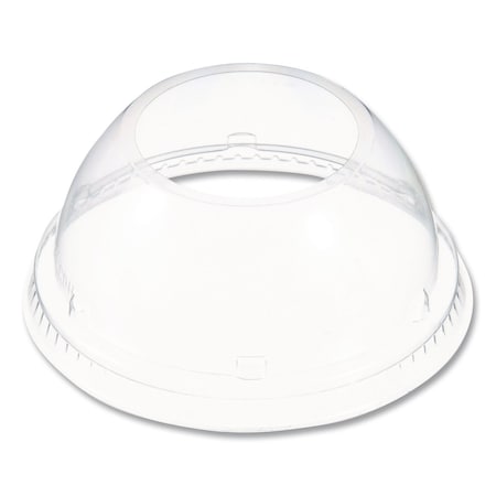 Dart Dome-Top Sundae/Cold Cup Lids, Fits 12 oz to 24 oz Cold Cups, Plastic, Clear, 1000PK 16LCDHX