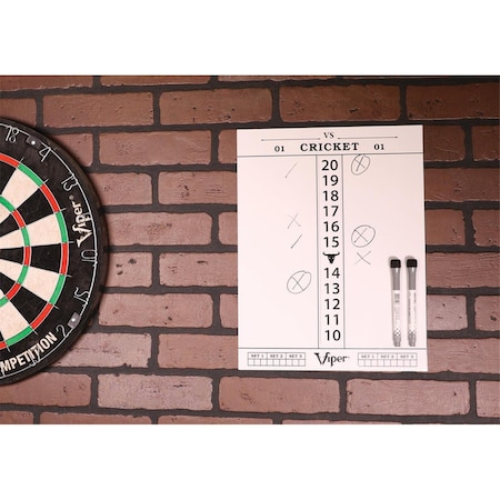 Viper Magna Score Pro 3-in-1 Magnetic Dry Erase Dart Scoreboard, White 41-0201