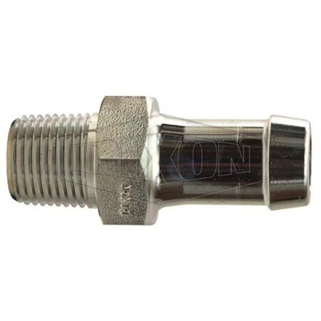 Dixon King Hex Nipple, 3/4 x 1/2 in Nominal, MNPT x Hose, Steel, Plated, Domestic KHN461